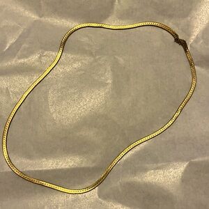 Gold Snake Chain Necklace Sleek Design
